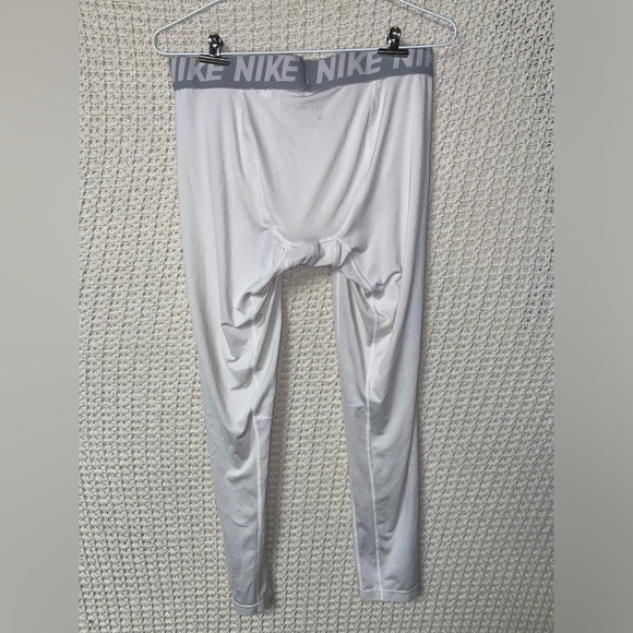Nike Pro White Dri-fit Compression Shirt Tank Leggings Bundle Men’s Large - Picture 10 of 12